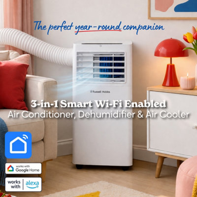Russell Hobbs Portable 2-in-1 Air Conditioner with WiFi and Smartlife ...