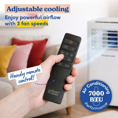 Russell Hobbs Portable 2-in-1 Air Conditioner with WiFi and Smartlife ...