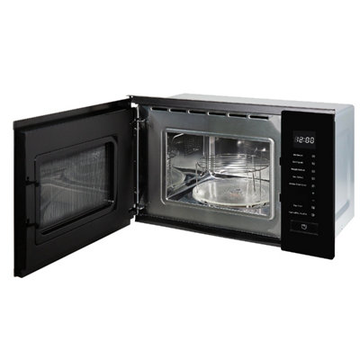 RUSSELL HOBBS RHBM2002B BUILT IN 20 LITRE BLACK TOUCH CONTROL DIGITAL MICROWAVE WITH GRILL