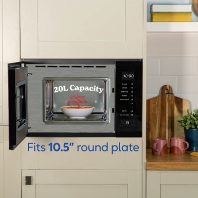 RUSSELL HOBBS RHBM2002B BUILT IN 20 LITRE BLACK TOUCH CONTROL
