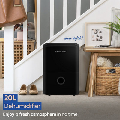 Russell Hobbs RHDH2002B 20L Dehumidifier in Black - 3