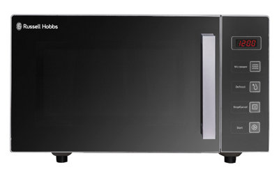 russell hobbs rhem2301s easi silver flatbed digital microwave