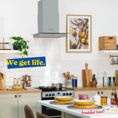 RUSSELL HOBBS RHFGCH601SS 60CM FLAT GLASS COOKER HOOD - STAINLESS STEEL - 5