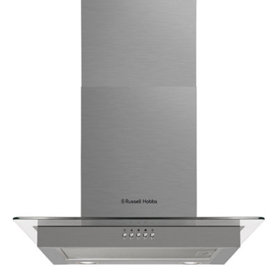 RUSSELL HOBBS RHFGCH601SS 60CM FLAT GLASS COOKER HOOD - STAINLESS STEEL - 8