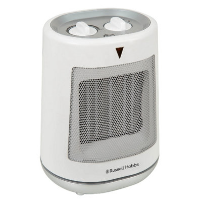 Russell Hobbs RHFH1008 2kW Oscillating Ceramic Heater in White and 