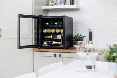 Russell Hobbs RHGWC3SS-C Stainless Steel Glass Door Drinks & Wine Cooler - 6