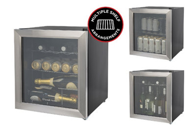 Russell Hobbs RHGWC3SS-C Stainless Steel Glass Door Drinks & Wine Cooler - 9