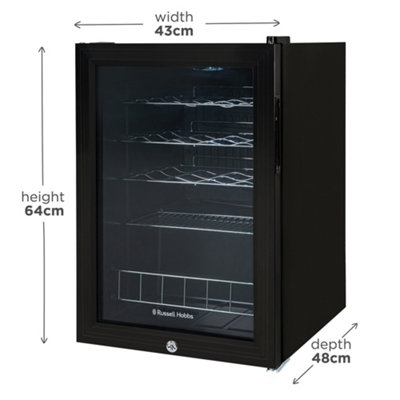Russell Hobbs RHGWC4B-LCK 20 Bottle Lockable Wine Cooler in Black - 9