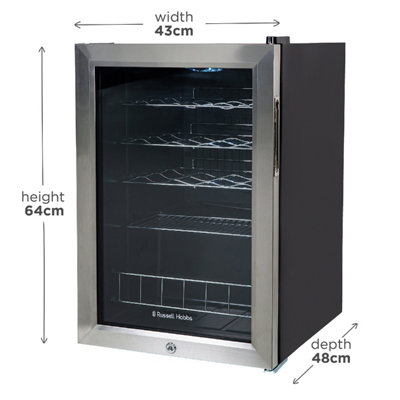 Russell Hobbs RHGWC4SS-LCK 20 Bottle Lockable Wine Cooler in Stainless Steel - 9