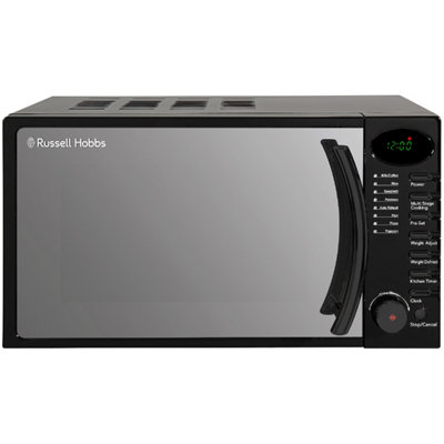 Black digital microwave deals 800w