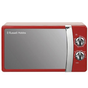 Russell Hobbs RHMM701R-N Colours Plus 17 Litre Red Manual Microwave