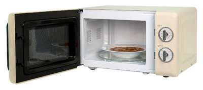 Russell Hobbs RHMD718C 17L Cream Retro Digital Microwave 