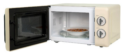 Russell Hobbs RHRETMM705C 700W 17L Retro Cream Compact Manual Microwave