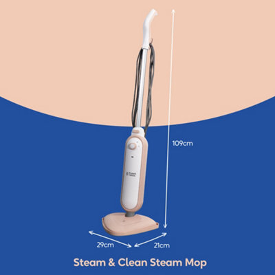 Russell Hobbs RHSM1001BP-G Steam & Clean Steam Mop in Blush Pink - 3