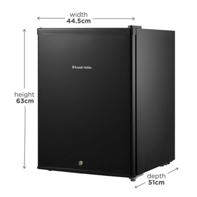 Russell Hobbs RHTTF67B-LCK Lockable 65L Mini Fridge in Black