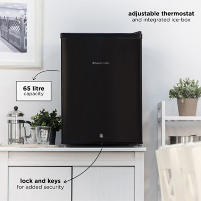 Russell Hobbs RHTTF67B-LCK Lockable 65L Mini Fridge in Black - 3