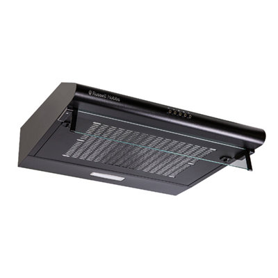 Russell Hobbs RHVSRCH602B-M 60cm Wide Black Steel Visor Cooker Hood