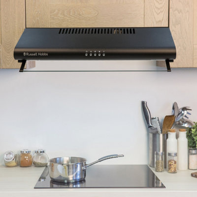 Russell Hobbs RHVSRCH602B-M 60cm Wide Black Steel Visor Cooker Hood - 3