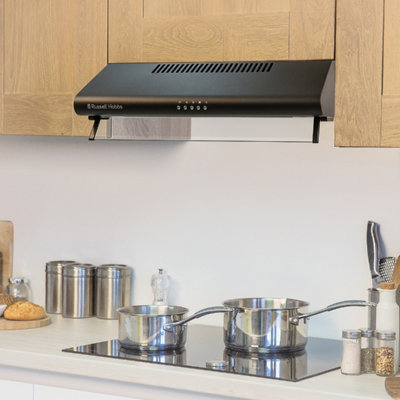 Russell Hobbs RHVSRCH602B-M 60cm Wide Black Steel Visor Cooker Hood - 4