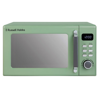 Russell Hobbs Sage Green Digital Microwave STYLEVIA, 20 Litre 800W with ...