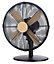 Russell Hobbs Scandi Desk Fan 12 Inch Black and Wood Effect RHMDF1201WDB