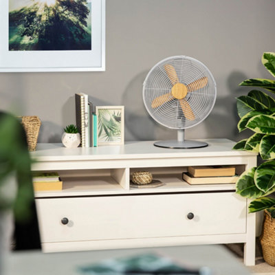 Russell Hobbs Scandi Desk Fan 12 Inch Grey and Wood Effect RHMDF1201WDG - 4