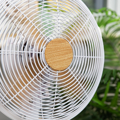 Russell Hobbs Scandi Desk Fan 12 Inch White and Wood Effect RHMDF1201WDW - 5