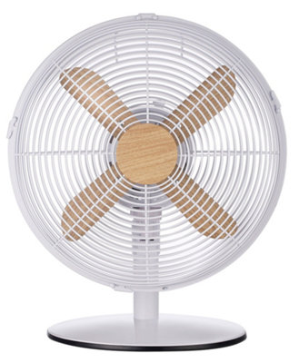 Russell Hobbs Scandi Desk Fan 12 Inch White and Wood Effect RHMDF1201WDW - 7