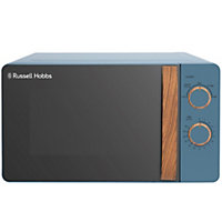 Russell Hobbs Scandi Microwave 17 Litre 700W Blue Wood Effect Manual RHMM713BL-N