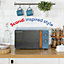 Russell Hobbs Scandi Microwave 17 Litre 700W Blue Wood Effect Manual RHMM713BL-N