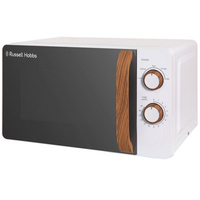 Russell Hobbs Scandi Microwave 17 Litre 700W White Wood Effect