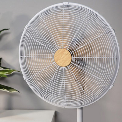Russell Hobbs Scandi Pedestal Fan 16 Inch Grey and Wood Effect RHMPF1601WDG - 4