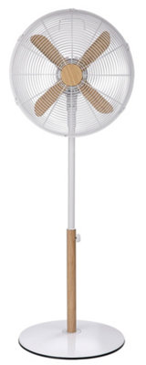 Russell Hobbs Scandi Pedestal Fan 16 Inch White and Wood Effect RHMPF1601WDW - 7