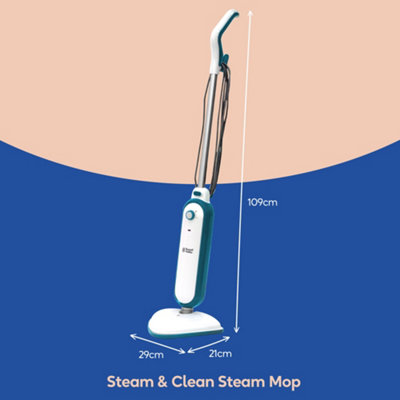Russell Hobbs Steam Mop with 2 Microfibre Pads White and Aqua RHSM1001-G - 3