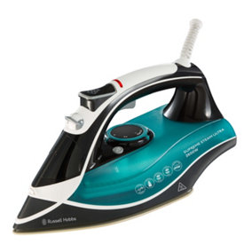 Russell Hobbs Supreme Steam Traditional Iron 23260, 2600 W - Teal/Black