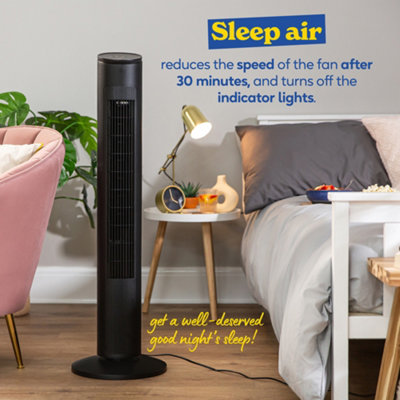 Russell Hobbs Tower Fan Electric 3 Speed Premium Black with Remote RHTWR3SB - 4