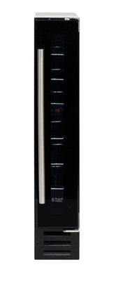 Russell Hobbs Wine Cooler 7 Bottle Black Glass Freestanding & Built In RHBI7WC1