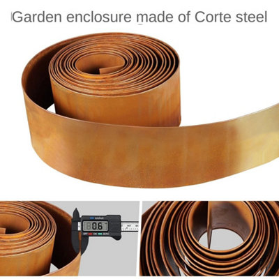 Rust-Connectable 40M Metal Garden Edging Corten Steel Lawn Edging ...