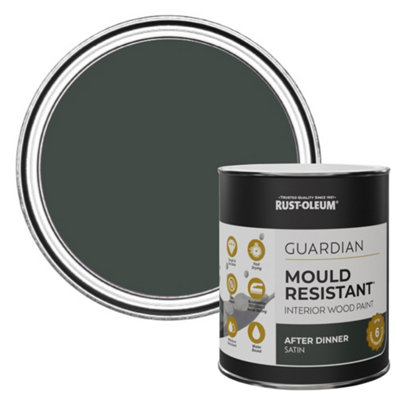 Rust-Oleum After Dinner Guardian Satin Mould Resistant Interior Wood Paint 750ml