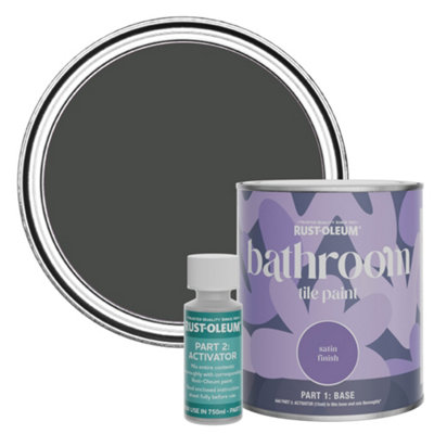 Rust-Oleum After Dinner Satin Bathroom Tile Paint 750ml