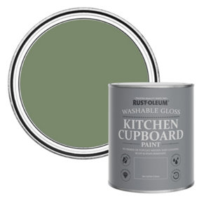Rust-Oleum All Green Gloss Kitchen Cupboard Paint 750ml