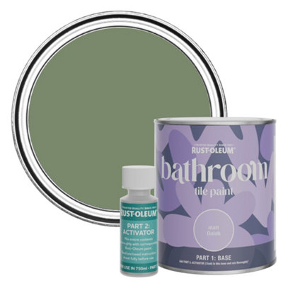 Rust-Oleum All Green Matt Bathroom Tile Paint 750ml