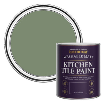 Rust-Oleum All Green Matt Kitchen Tile Paint 750ml