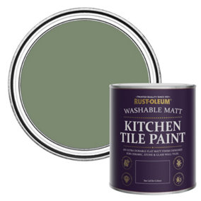 Rust-Oleum All Green Matt Kitchen Tile Paint 750ml