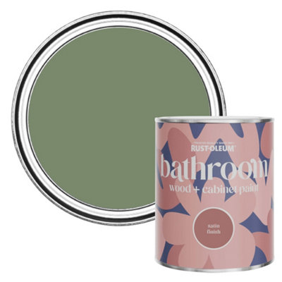 RustOleum All Green Satin Bathroom Wood & Paint 750ml
