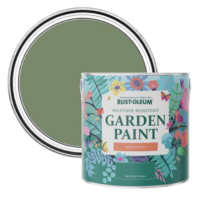 Rust-Oleum All Green Satin Garden Paint 2.5L | DIY At B&Q