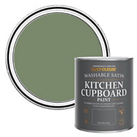 Rust-Oleum All Green Satin Kitchen Cupboard Paint 750ml
