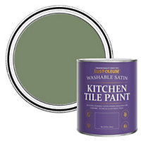 Rust-Oleum All Green Satin Kitchen Tile Paint 750ml