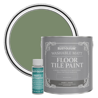 RustOleum All Green Washable Matt Floor Tile Paint 2.5L