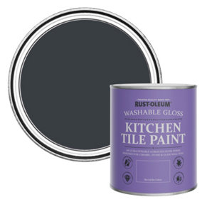 Rust-Oleum Anthracite (RAL 7016) Gloss Kitchen Tile Paint 750ml